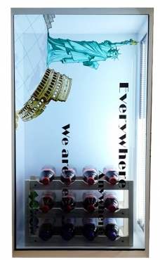 Yowow透明顯示-42吋穿透式TFT LCD廣告show case  